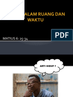 Hidup Dalam Ruang Dan Waktu