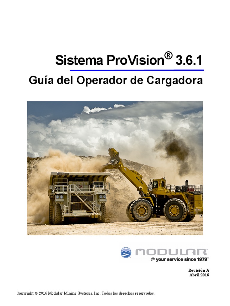 ProVision3.6.1 Loader Operator Guide Spanish | PDF | Hardware de la ...
