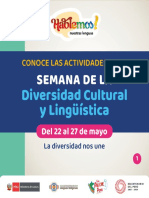 Programa Semana de La Diversidad Cultural y Linguistica