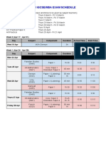 2023 Igcse - Msa Full Exam Schedule