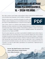 La Politica Monetaria en El Perú y La Coyuntura Macroeconomica Actual - Julio Velarde