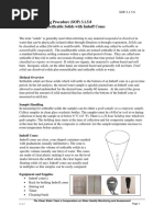 Imhoff Cone Test Instructions-Settleable Solids | PDF | Chemistry | Nature