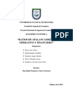 Ratios de Apalancamiento Operativo y Financieros - Finanzas I