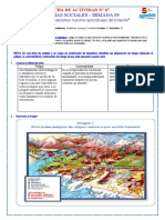 Ficha de Actividad 8 - Reconocemos Las Situaciones de Riesgo en Nuestro País