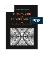 Champs, Vide Et Univers Mémoires