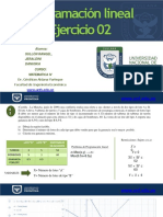 Ejercicio 02 - Programacion Lineal-Jdsr-2021