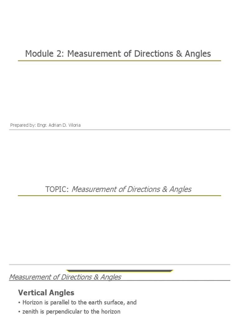 S 2 A Measurement Of Distance Angles Bearings Pdf Azimuth