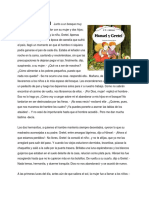 Hansel y Gretel Junto A Un Bosque Muy Grande Vivía Un Pobre Leñador Con Su Mujer y Dos Hijos