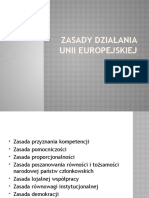 Zasady Działania Unii Europejskiej