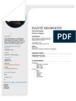 Danté Degroote: Student Organisatie & Management Business & Languages