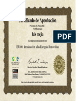 Certificado de Aprobacion ER100