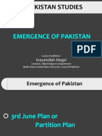 Emergence of Pakistan