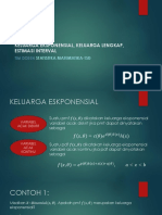 M8 Keluarga Eksponensial, Lengkap, Estimasi