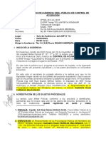 Acta y Resoluciones de Control de Acusacion Del S3 PNP VILLANUEVA