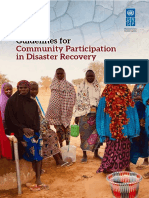 Guidelines For Community Participation in Disaster Recovery