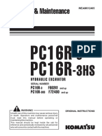 Komatsu PC16R3 Operators Manual
