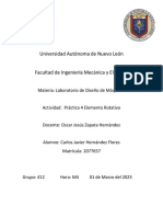 Universidad Autónoma de Nuevo León: Materia: Laboratorio de Diseño de Máquinas