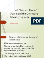 Topic - United Nations, Use of Force, and Collective Security