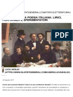 La Mappa Della Poesia Italiana - Lirici, Performer e Sperimentatori - Gli Stati Generali