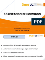 Dosificación de Hormigón