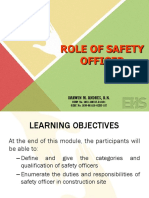 Roles of Safety Officer 1