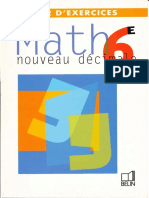 Belin Decimale Maths 6eme Cahier Exercice