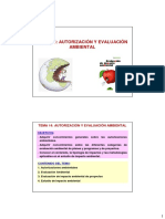 Tema 14 Autorizacion y Evaluacion Ambiental