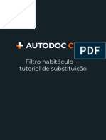 Filtro Habitáculo - Tutorial de Substituição