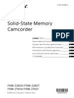 Solid-State Memory Camcorder: PXW-Z280V/PXW-Z280T PXW-Z190V/PXW-Z190T