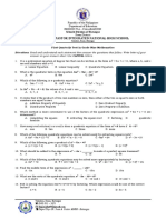 First Periodical Test in g9 Math