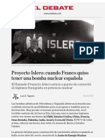 Proyecto Islero - Cuando Franco Quiso Tener Una Bomba Nuclear Española