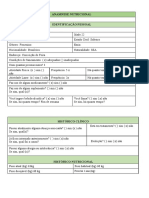 Anamnese Nutricional para Adultos