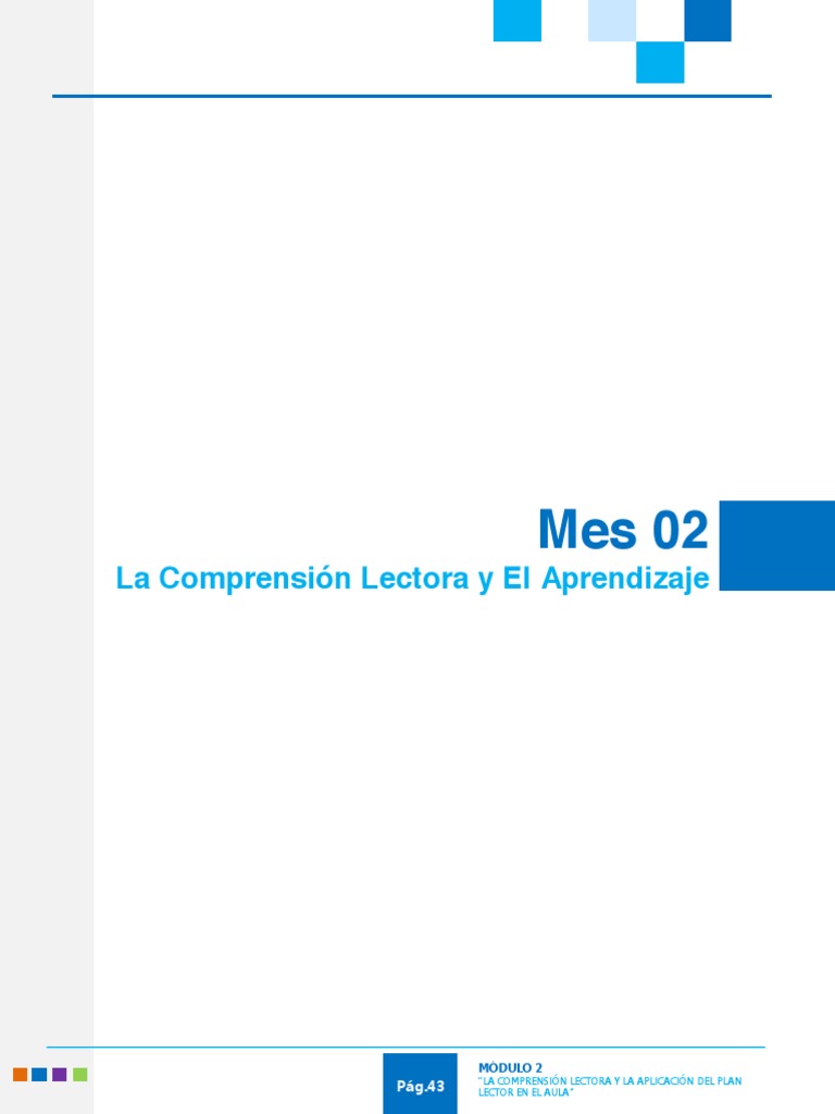 6 - La Comprensión Lectora y El Aprendizaje | PDF | Ciencia cognitiva ...