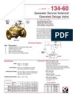 Seawater Service Solenoid Operated Deluge Valve: Model