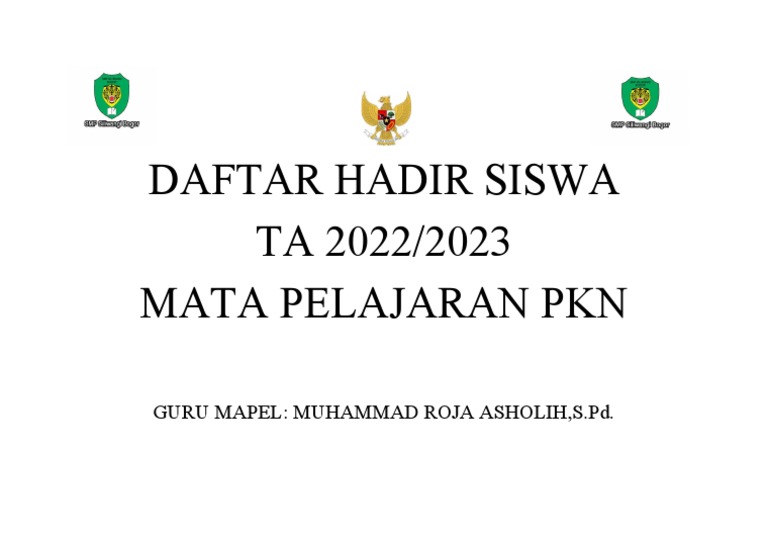 Cover Absen | PDF