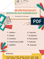 Metode Penyelesaian Konflik Dan Kekerasan