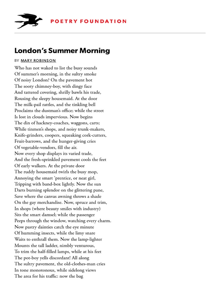 Unforgettable Sounds Of A London Summer Morning - 7jaid5i