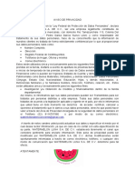 Watermelon Aviso de Privacidad