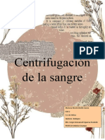 centrifugacion de la sangre