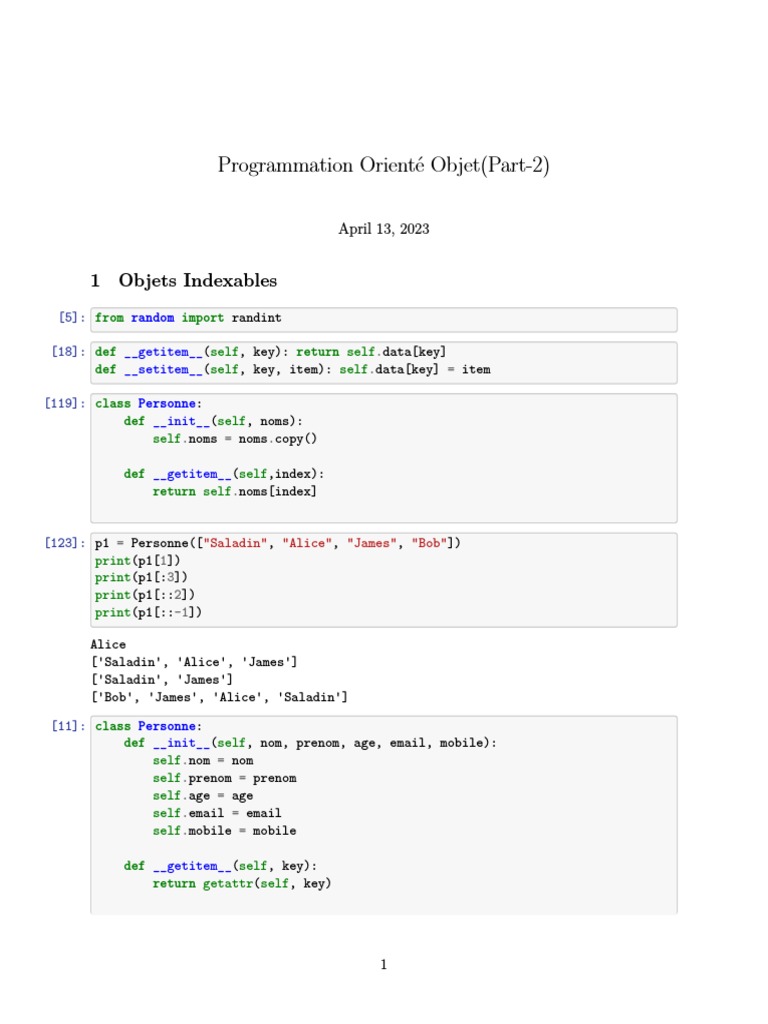 Programmation orient objet part 2 pdf