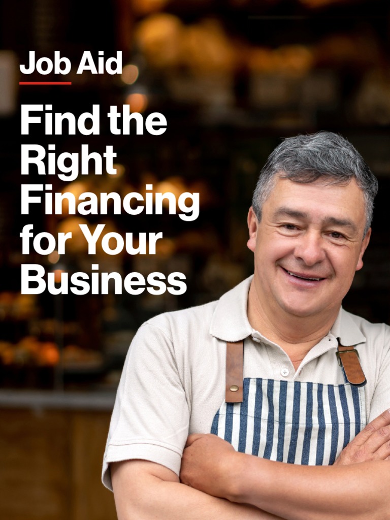 FindingTheRightFinancing Job Aid PDF Loans Debt