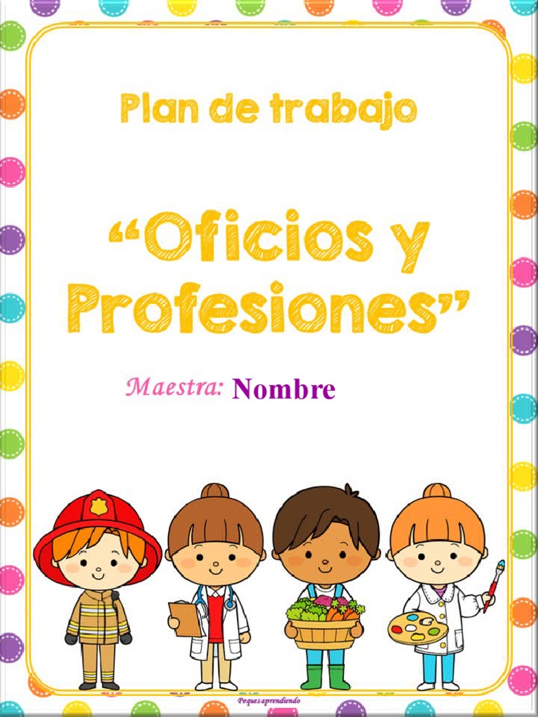 Oficios Y Profesiones Pdf Canciones Enseñando