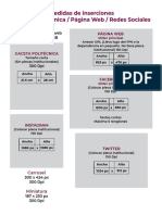 Especificaciones Inserciones Redes Sociales