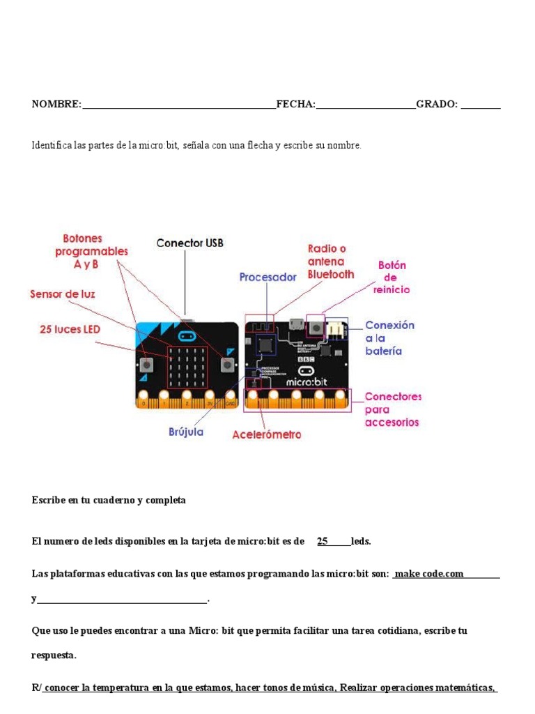 Programación y Usos de la Micro:bit | PDF