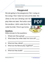 Reading Comprehension Story Playground