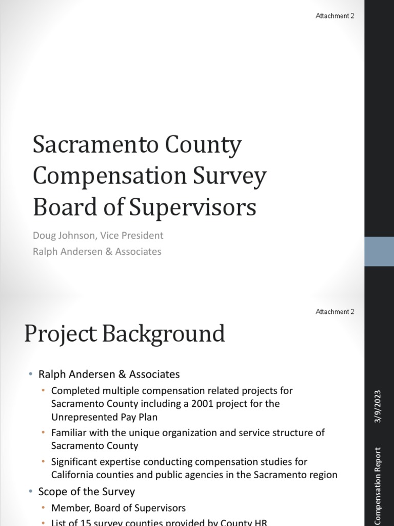 Sacramento County Pay Study | PDF | Cost Of Living | Salary