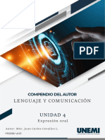 Lenguaje Y Comunicación: Unidad 4