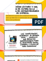 Comprension Lectora y Una Vision de Cambio en La Formacion de Administradores de Empresa.