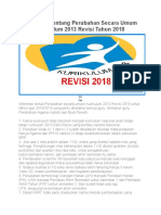 Informasi Tentang Perubahan Secara Umum Kurikulum 2013 Revisi Tahun 2018