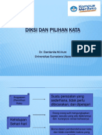 Pert 5 Pilihan Kata Atau Diksi Dalam Tulisan Sesuai Dengan Kaidah Bahasa Indonesia Yang Baik, Benar, Dan Menarik